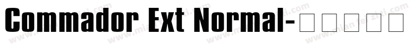 Commador Ext Normal字体转换